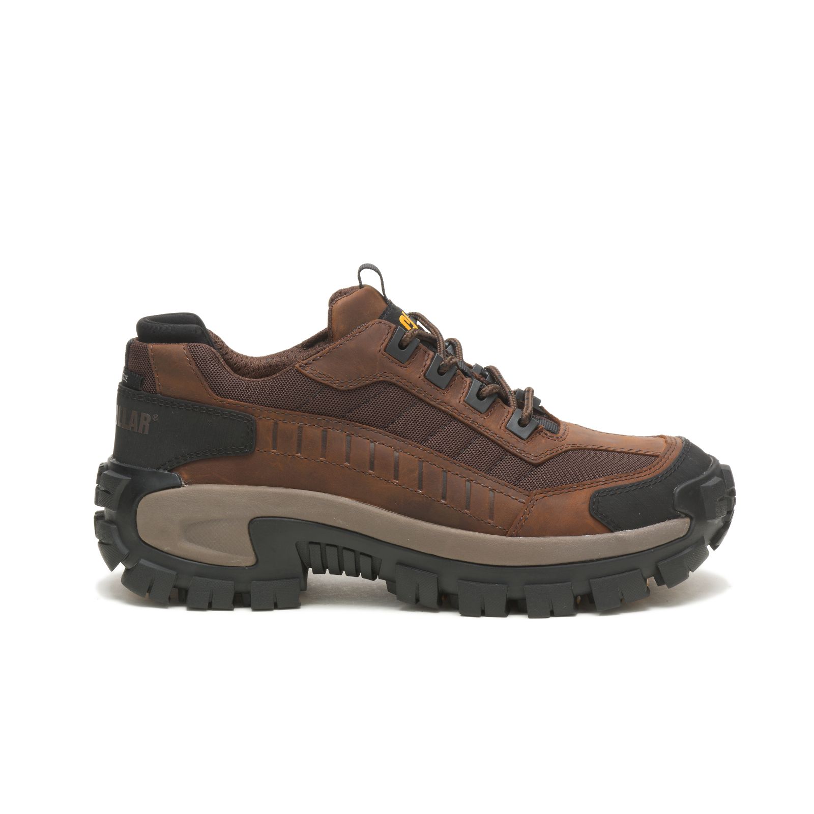 Men's Caterpillar Invader Steel Toe Steel Toe Shoes Dark Brown Ireland TPOA14738